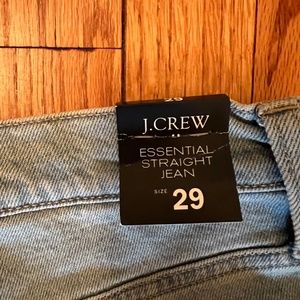 J Crew Essential straight jean in all-day stretch size 29 NWT